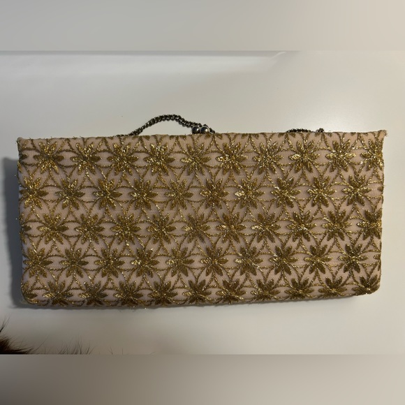 ♥️ Stunningly gorgeous gold vintage purse, 1950s-60s - Picture 3 of 6